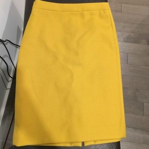J.Crew Mustard Yellow Pencil No.2 Skirt